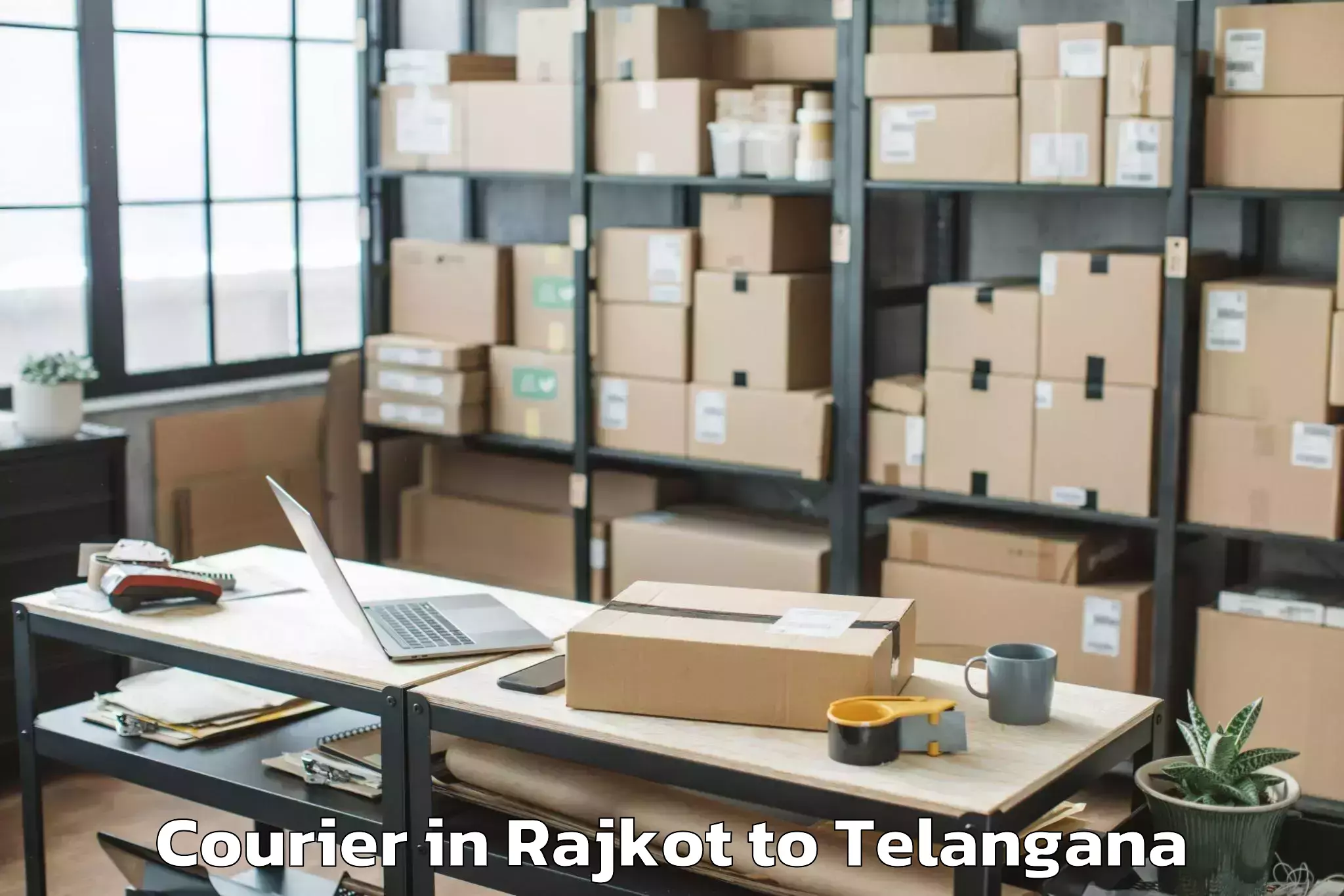 Leading Rajkot to Munagala Courier Provider